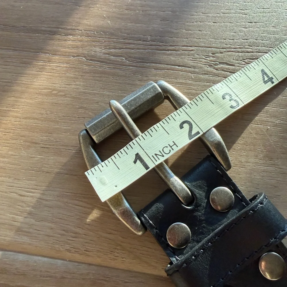 Dickies Black Leather Belt Embossed Logo SIZE 2X